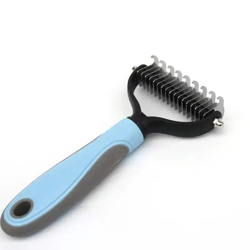2-in-1 Pet De-shedding & De-matting Brush