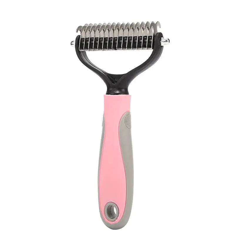 2-in-1 Pet De-shedding & De-matting Brush