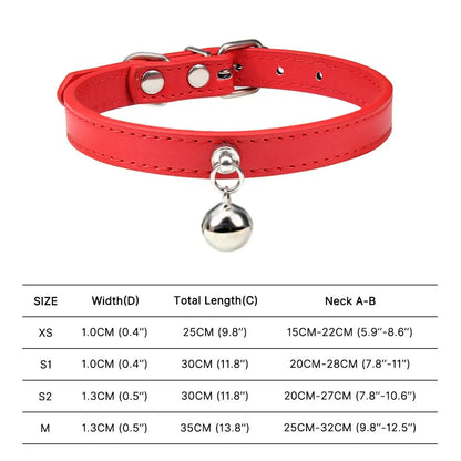 Colorful Adjustable Cat Collar With Bell