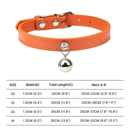 Colorful Adjustable Cat Collar With Bell