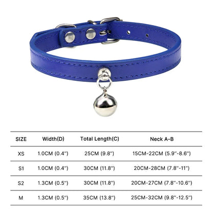 Colorful Adjustable Cat Collar With Bell