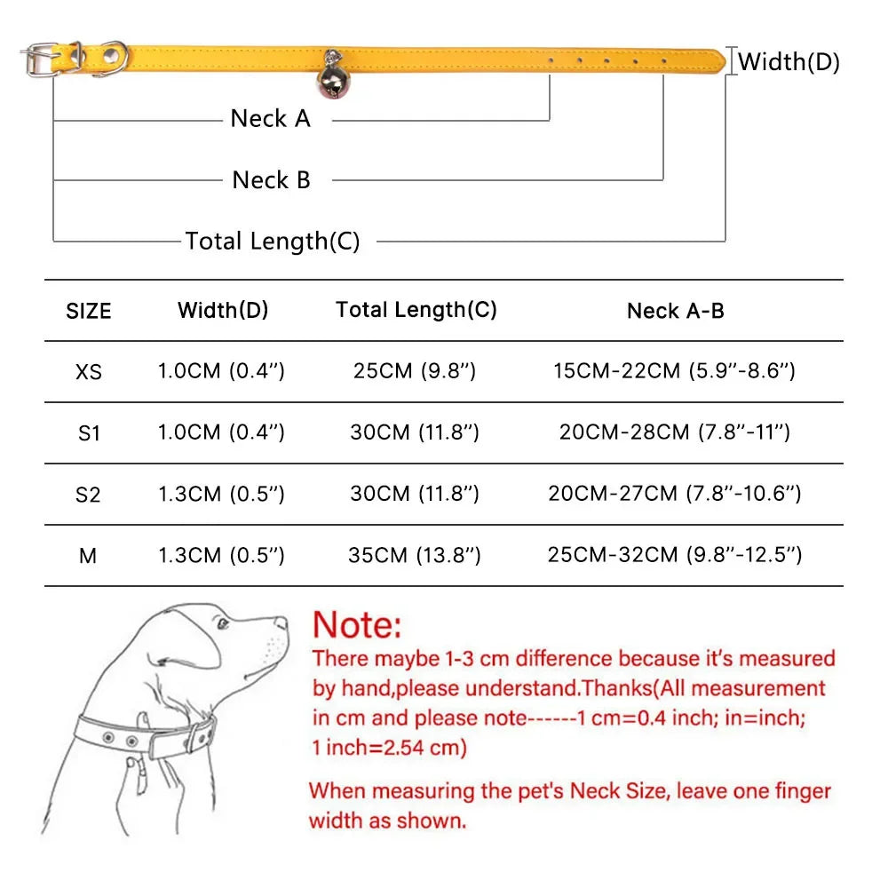 Colorful Adjustable Cat Collar With Bell