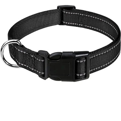 Reflective Adjustable Nylon Dog Collar