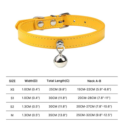 Colorful Adjustable Cat Collar With Bell