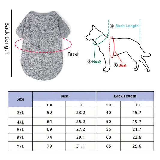 Cozy Sweatshirt for Medium and Large Dogs