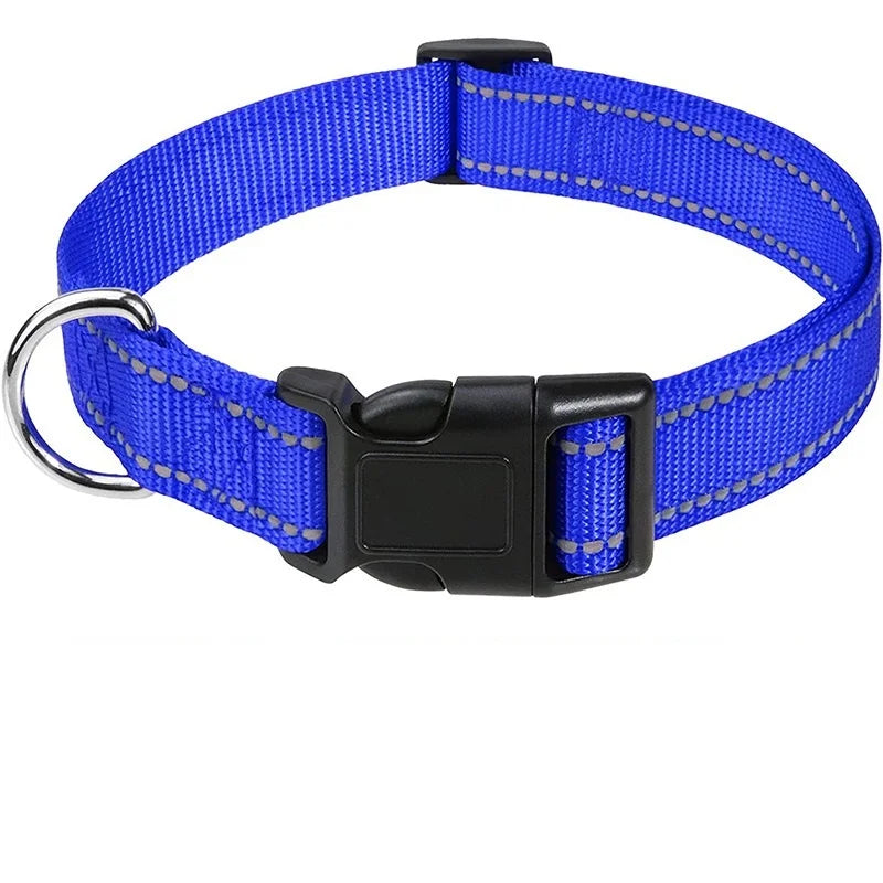 Reflective Adjustable Nylon Dog Collar